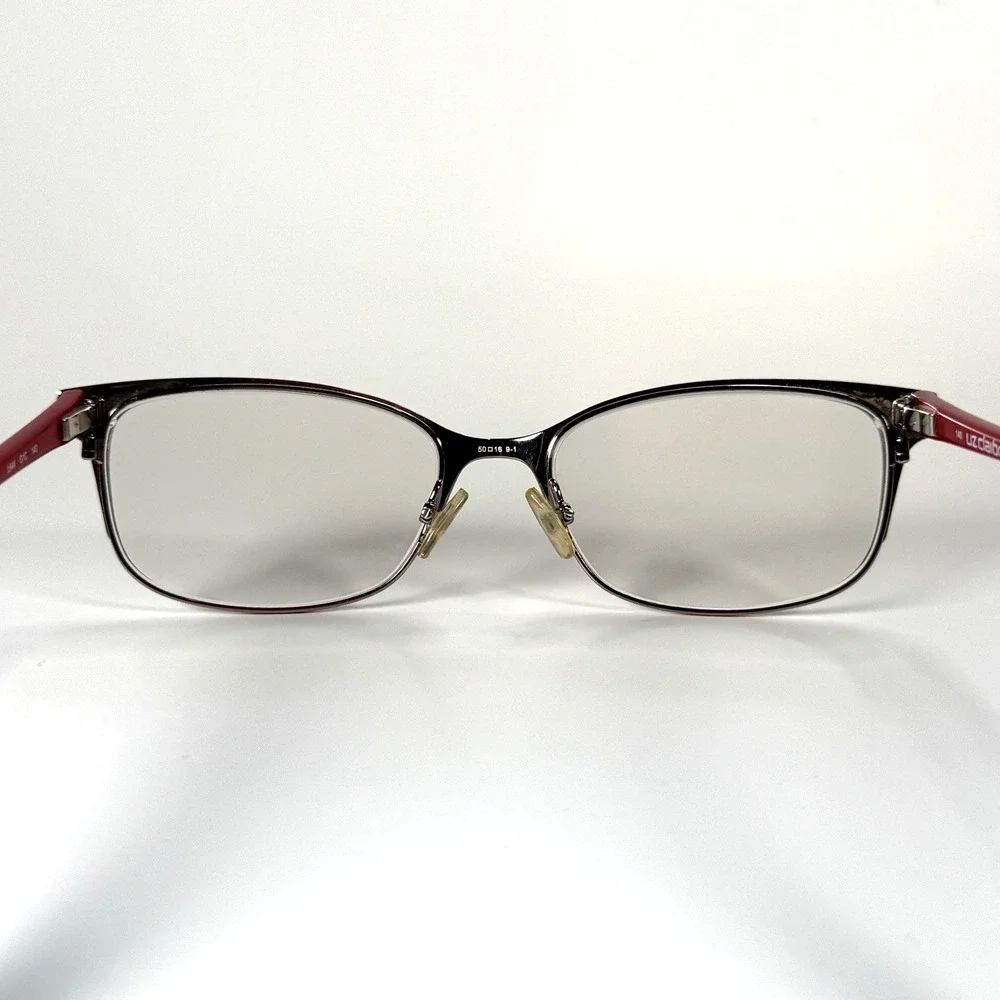 LIZ CLAIBORNE L644 G1C Eyeglasses Frame Only 50-16-140 Red Full Rim‎ Womens